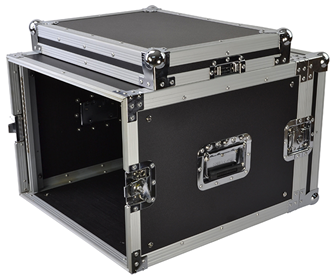 Cobra 8U 19-Inch Rack Flight Case 520mm Deep – Durable Plywood Construction